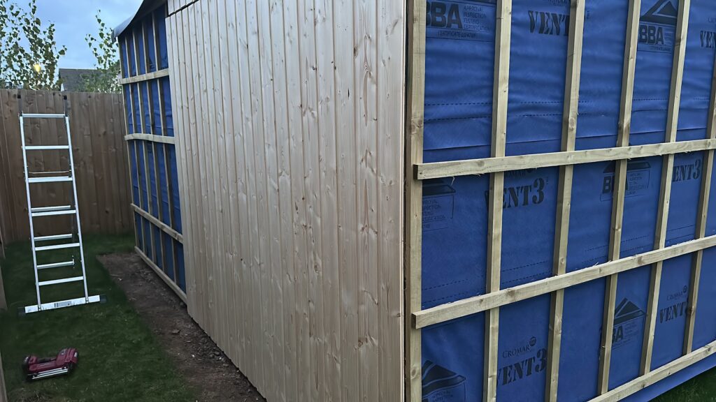Customer Garden Room cladding