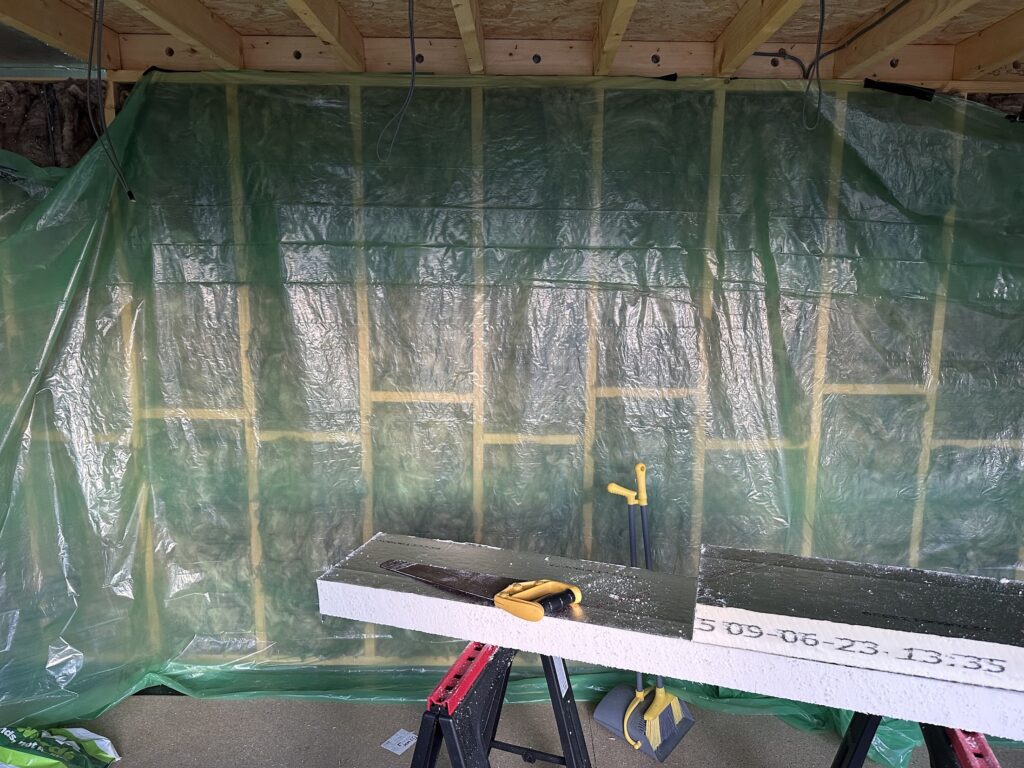Customer Garden Room vapour barrier